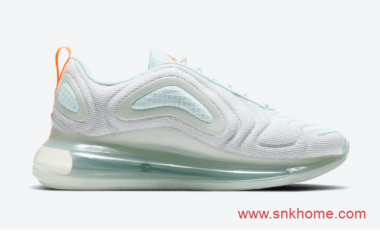 清新夏季耐克MAX720白绿配色 Nike Air Max 720全掌气垫 货号CJ0632-101