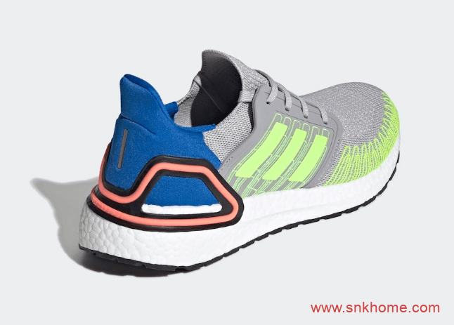 阿迪达斯BOOST跑鞋 adidas Ultra Boost 2020雪碧配色 巴斯夫真爆 货号：FX0899