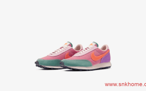 耐克灯芯绒新鞋 Nike Daybreak "Desert Berry" 华夫复古粉绿紫配色跑鞋