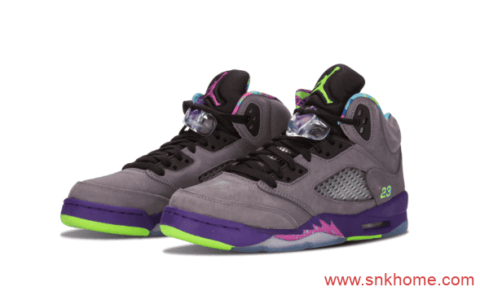 白紫配色AJ5新鲜王子 Air Jordan 5 “Alternate Bel-Air” 货号DB3335-100