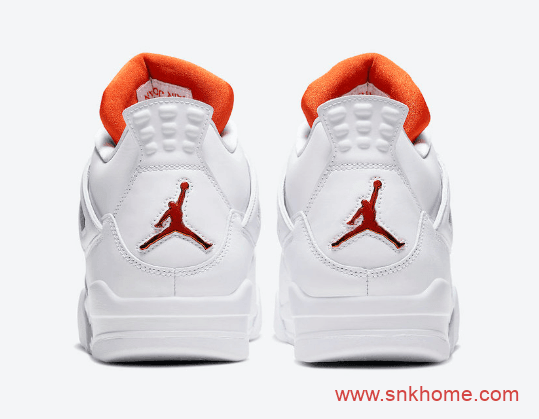 AJ4白橙白红配色 金属质感 Air Jordan 4“Orange Metallic” 货号CT8527-118 