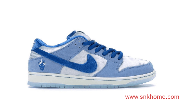 耐克天鹅绒 StrangeLove x SB Dunk Low 蓝色 耐克Dunk SB情人节限定