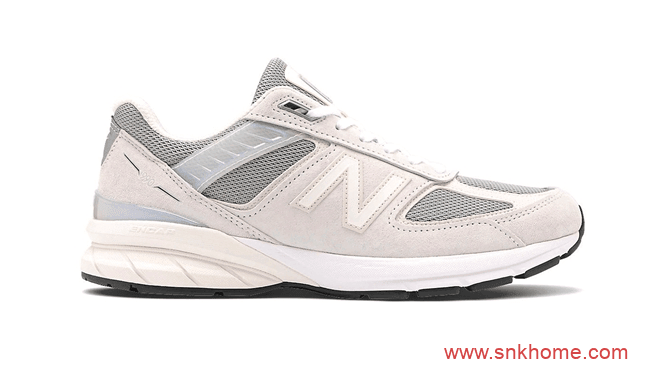 New Balance 990V5浅灰色 美国新百伦复古跑 NB990V5鞋新款发售