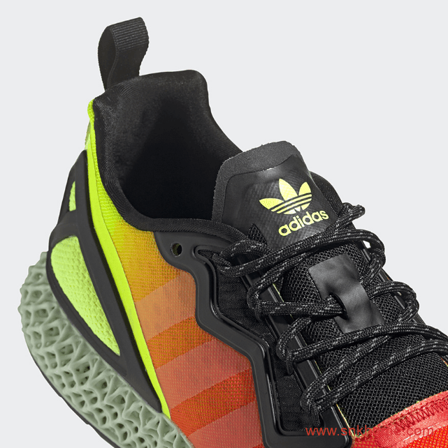 阿迪达斯4D跑鞋日落配色 adidas ZX 2K 4D “Solar Yellow”发售价格 货号：FV9028