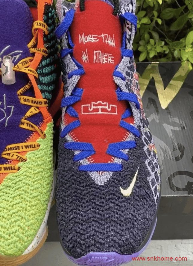 Nike LeBron 17 “What The”实物图释出 詹姆斯篮球鞋鸳鸯配色 货号CV8079-900