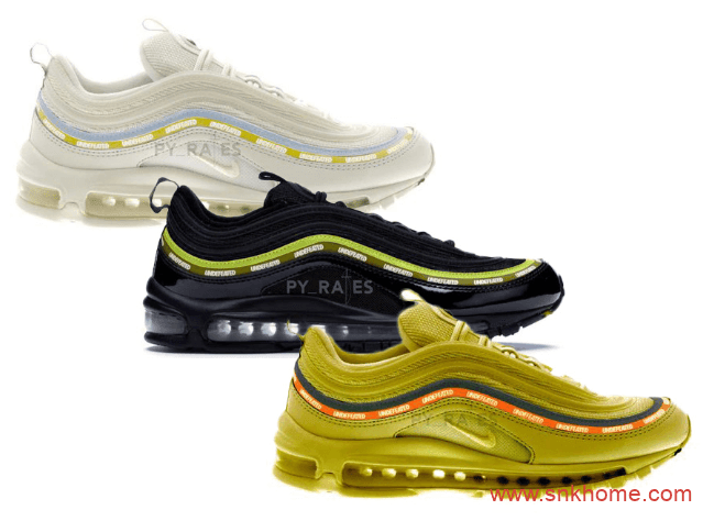 天价耐克联名 UNDEFEATED x Air Max 97新配色黑白大地色