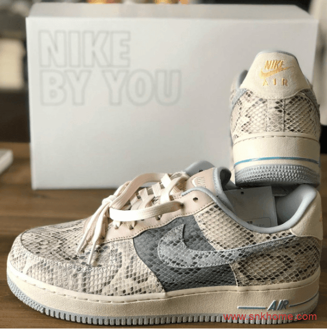 会员限定蛇纹 Dior x Air Force 1 顶级耐克空军蛇纹 创意无限