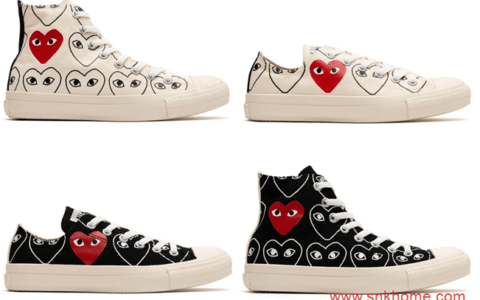 CDG PLAY x Converse 匡威经典PLAY联名 匡威川久保玲