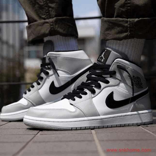 迪奥联名同款配色 AJ1中帮低帮灰黑脚趾两款新款 货号554724-092/553558-039