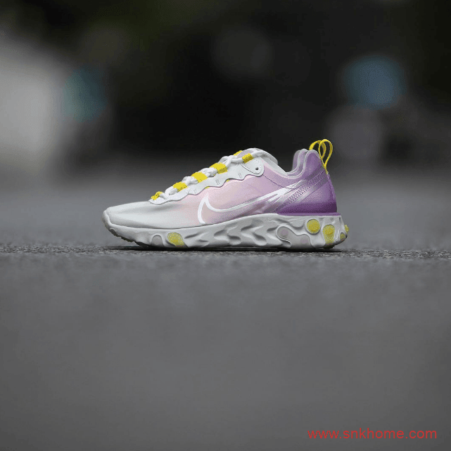 Nike React Element 55渐变新配色发售信息 耐克瑞亚透气跑鞋