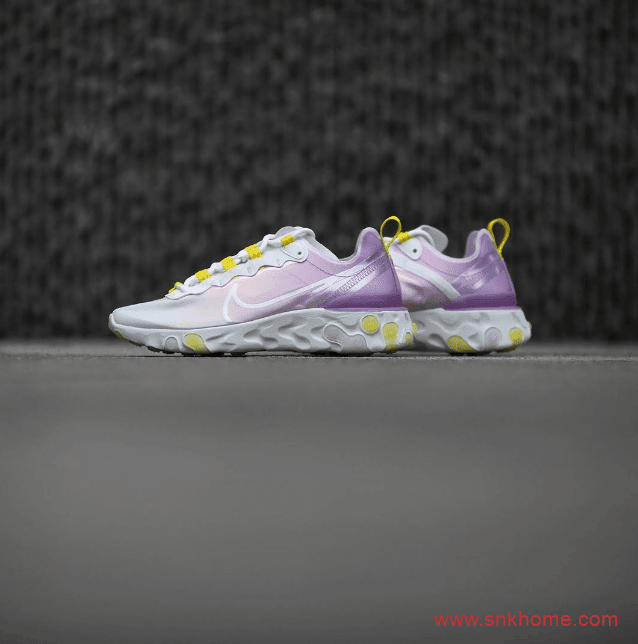 Nike React Element 55渐变新配色发售信息 耐克瑞亚透气跑鞋