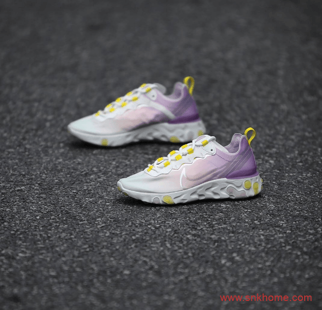 Nike React Element 55渐变新配色发售信息 耐克瑞亚透气跑鞋