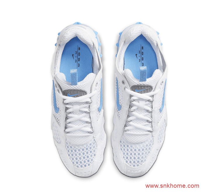 Nike Zoom Spiridon老爹鞋滴塑鞋面纯白配色  货号CJ1288-100/CD3613-100