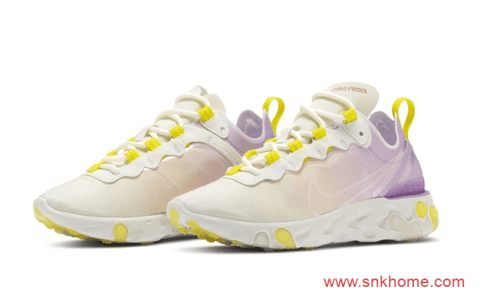 耐克瑞亚粉紫渐变 Nike React Element 55官图曝光 GS版本