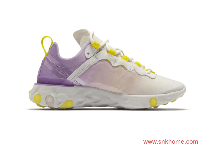 耐克瑞亚粉紫渐变 Nike React Element 55官图曝光 GS版本