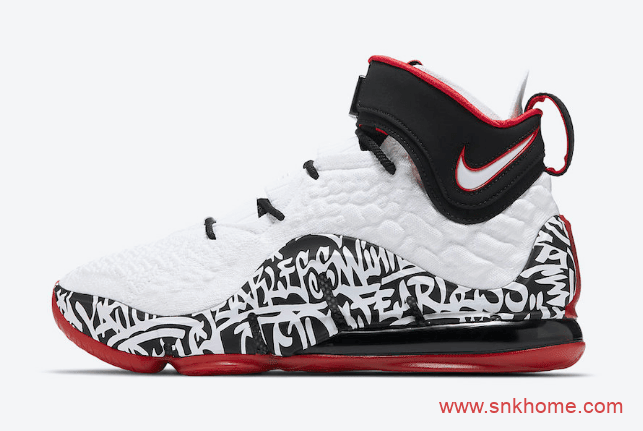 Nike LeBron 17 “Graffiti”全新配色 致敬詹姆斯四代战靴  货号CT6052-100