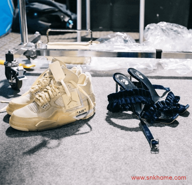 OFF-WHITE x Air Jordan 4 全新AJ4OW联名全新黑色米灰色登场