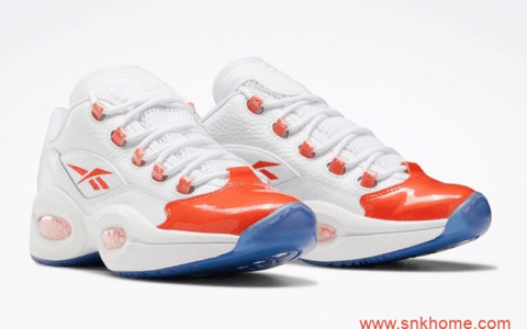 艾弗森战靴 Reebok Question Low锐步低帮橙色脚趾 货号FX4999