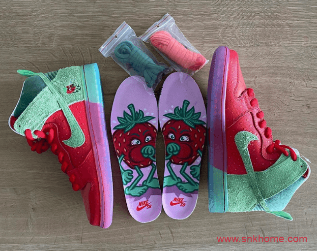 Nike SB Dunk High “Strawberry Cough” 耐克Dunk咳嗽草莓发售信息 货号CW7093-600