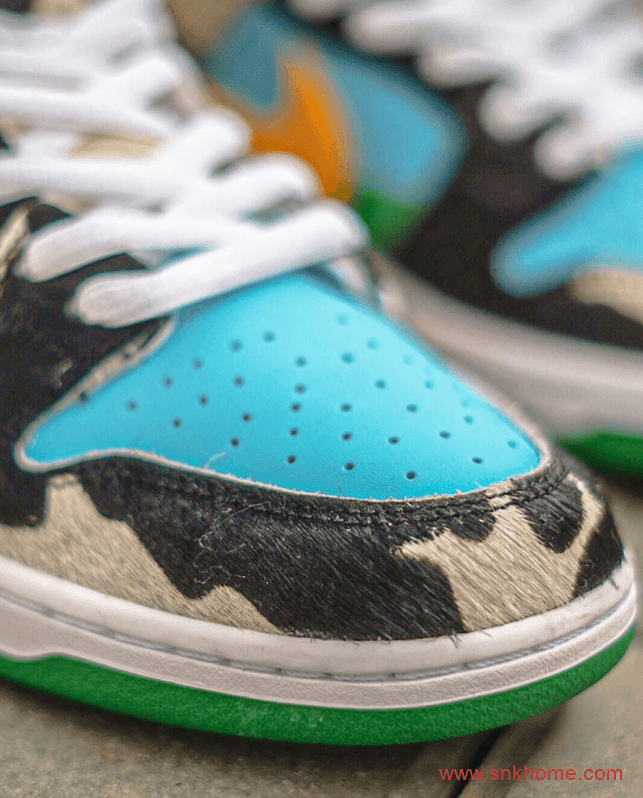 Ben & Jerry's x Nike Dunk SB Low Pro QS 耐克Dunk蓝天牛奶冰淇淋 货号：CU3244-100