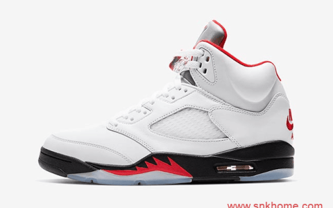 Air Jordan 5 “Fire Red” 2020 AJ5白红AJ5流川枫亲子鞋 货号： DA1911-102（成人）