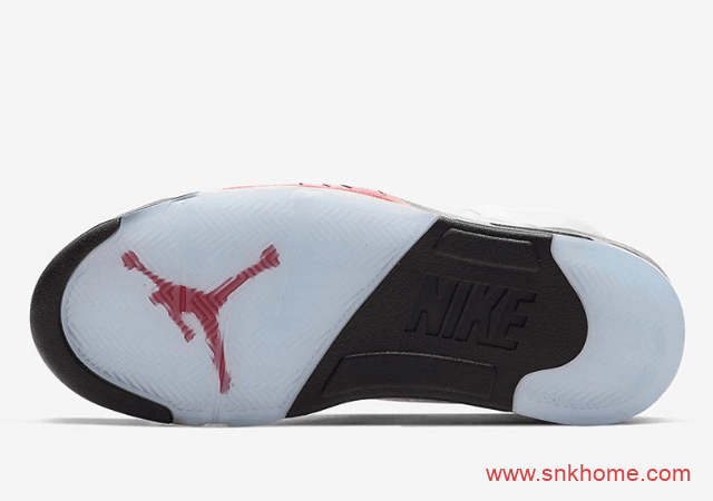 Air Jordan 5 “Fire Red” 2020 AJ5白红AJ5流川枫亲子鞋 货号： DA1911-102（成人）
