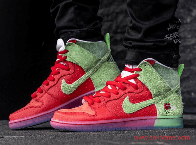 Nike SB Dunk High “Strawberry Cough”耐克Dunk咳嗽草莓发售日期  货号：CW7093-600