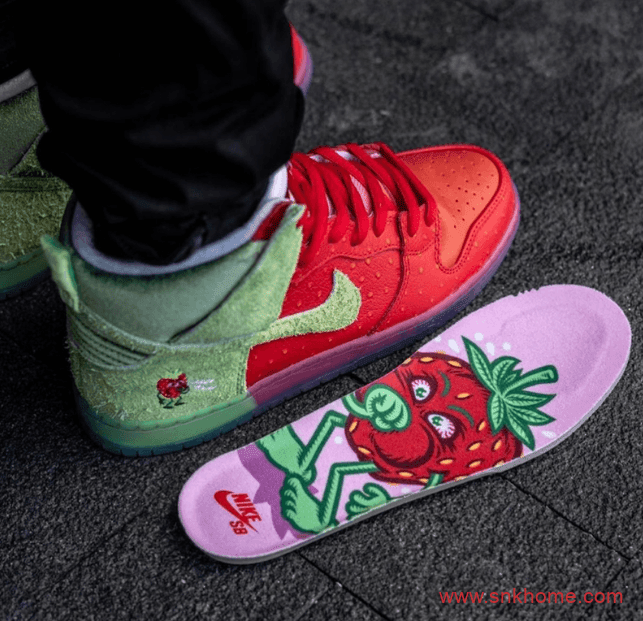 Nike SB Dunk High “Strawberry Cough”耐克Dunk咳嗽草莓发售日期  货号：CW7093-600