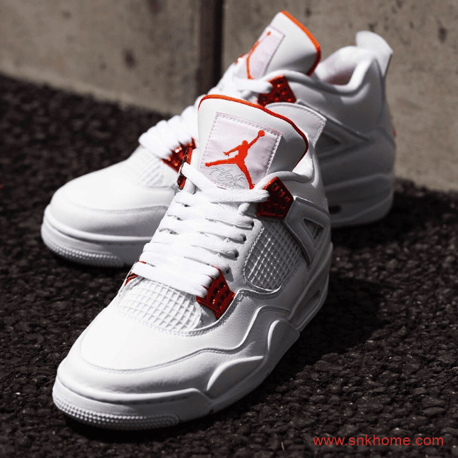 Air Jordan 4 “Orange Metallic”发售日期 AJ4白橙实物图 货号：CT8527-118