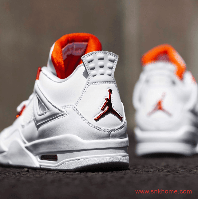 Air Jordan 4 “Orange Metallic”发售日期 AJ4白橙实物图 货号：CT8527-118