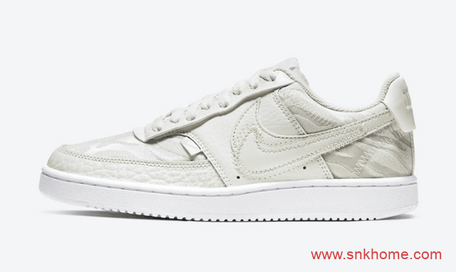 耐克虎纹米白色 Nike Court Vision Low发售信息 货号：CI7599-100
