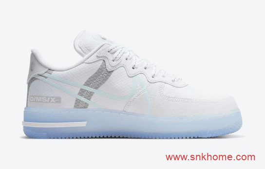 Nike Air Force 1 React 夏季穿搭力气 空军解构水晶底 货号：CQ8879-100