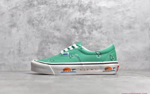 Vans Vault OG Era LX 万斯一脚蹬绿色鞋面 腰果花系列 阳光沙滩