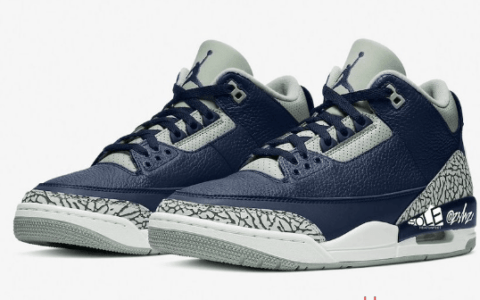 Air Jordan 3“Midnight Navy” 午夜蓝 AJ3蓝灰配色 货号：CT8532-401 