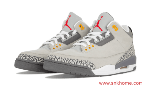 Air Jordan 3 “Cool Grey” 酷灰午夜蓝新配色发售日期 货号：CT8532-012