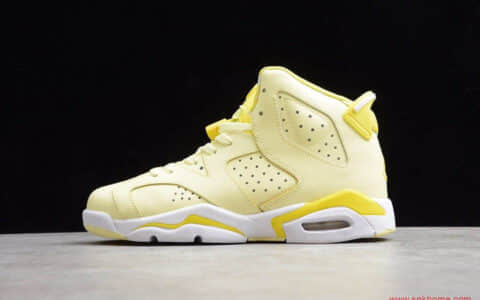 Air Jordan 6 GS”Floral Dynamic Yellow”乔丹花卉柠檬黄刺绣 货号：543390-800