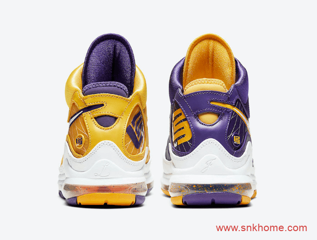 Nike LeBron 7 “Lakers” 詹姆斯是七代篮球鞋湖人鸳鸯配色 货号：CW2300-500