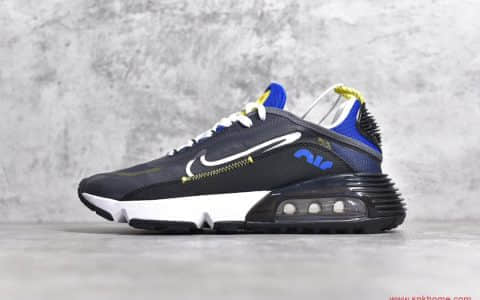 高端版本耐克MAX2090透气气垫跑鞋 NIKE Air Max 2090黑蓝 货号：CT7695-007