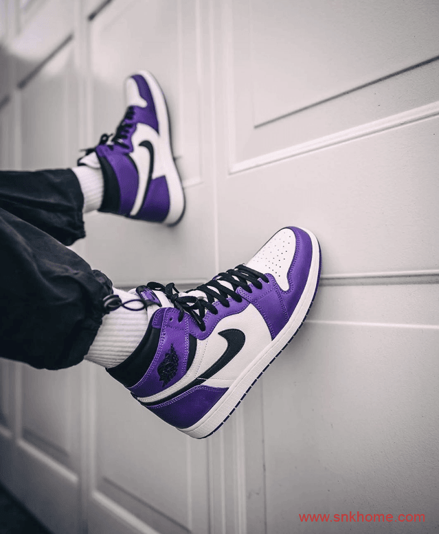 五一出游推荐鞋款 近期重磅球鞋一览 白紫脚趾 Air Jordan 1 “Court Purple”  货号：555088-500