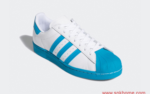 adidas Superstar “Bold Aqua” 蓝色贝壳头白色鞋面发售日期 货号：FY2756