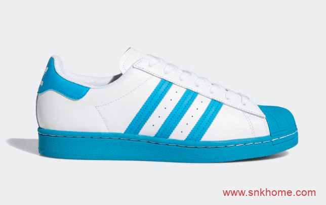 adidas Superstar “Bold Aqua” 蓝色贝壳头白色鞋面发售日期 货号：FY2756