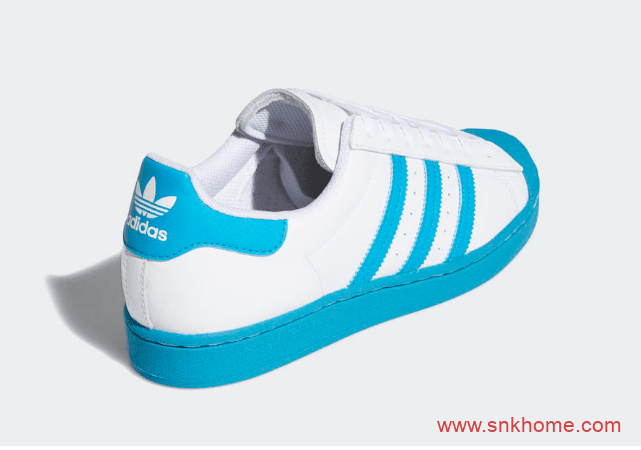 adidas Superstar “Bold Aqua” 蓝色贝壳头白色鞋面发售日期 货号：FY2756