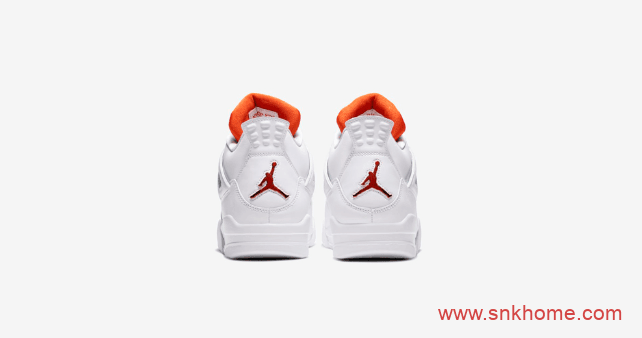 Air Jordan 4 “Orange Metallic” 纯白AJ4金属白橙已发售 货号：CT8527-118