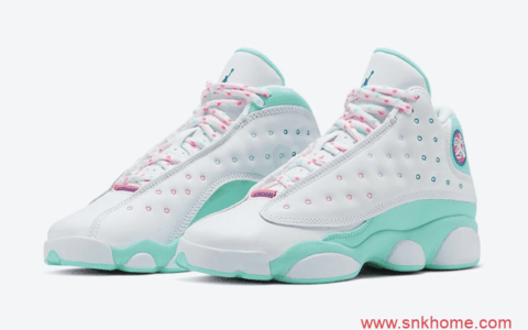 Air Jordan 13 GS “Aurora Green”  AJ13薄荷绿发售日期 货号：439358-100 