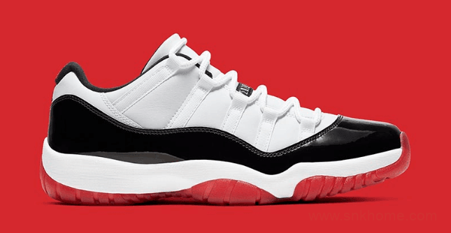 Air Jordan 11 Low “White Bred”  康扣 AJ11白黑红低帮真碳篮球鞋突袭上架 货号：AV2187-160