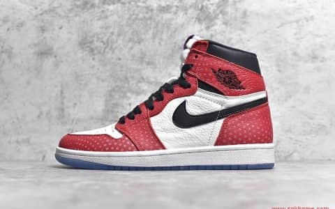 H12纯原版本AJ1漫威芝加哥蜘蛛侠 Air Jordan 1 AJ1 新款芝加哥 货号：555088-602