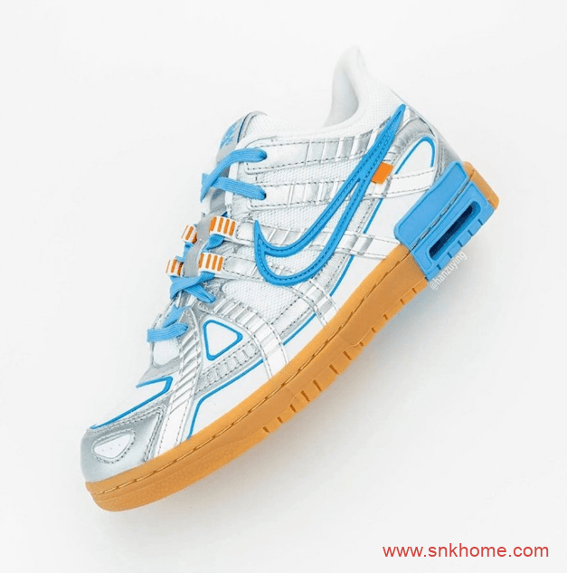 北卡蓝 OFF-WHITE x Nike Air Rubber Dunk 新配色耐克OW联名发售信息 货号：CU6015-100