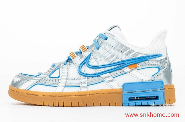 北卡蓝 OFF-WHITE x Nike Air Rubber Dunk 新配色耐克OW联名发售信息 货号：CU6015-100