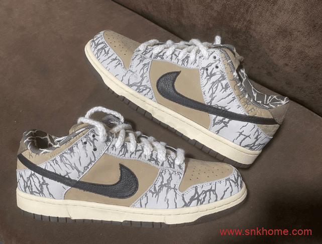 TS x Dunk早期 Sample 会市售 Travis Scott x Dunk SB Low2.0版本迎来实物图