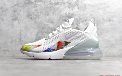 NIKE AIR MAX 270 纯原耐克MAX270白粉色气垫 货号：AT6819-100